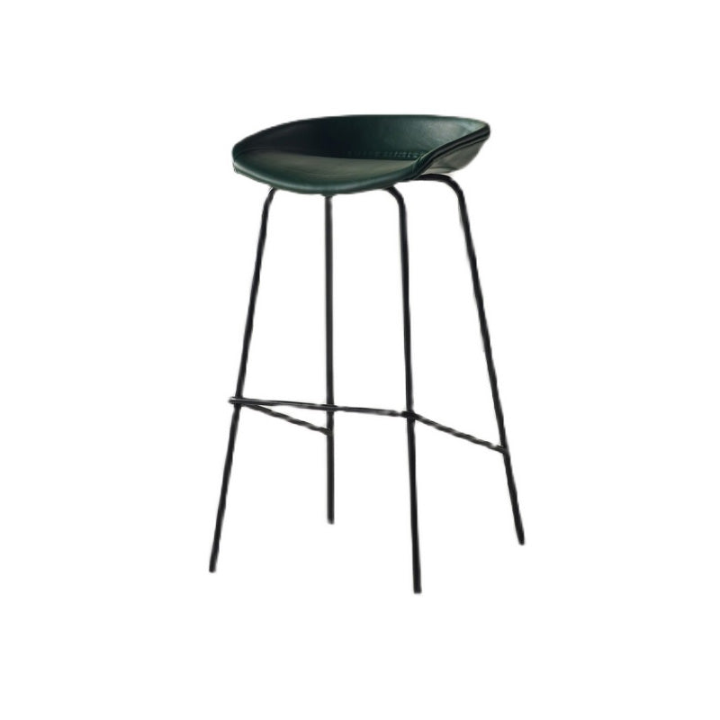 Industrial Style Bar Chair Bucket Seat Iron Legs for Restaurant Bar Clearhalo 'Bar Furniture' 'Bar Stools' 'bar_stools' 'furn' 'furn_bar_stools' 'furniture_bar_stools' 'Kitchen & Dining Furniture' 'kitchen&dining_furn' 'kitchen' 'kitchen_furn' Furniture' 4575709