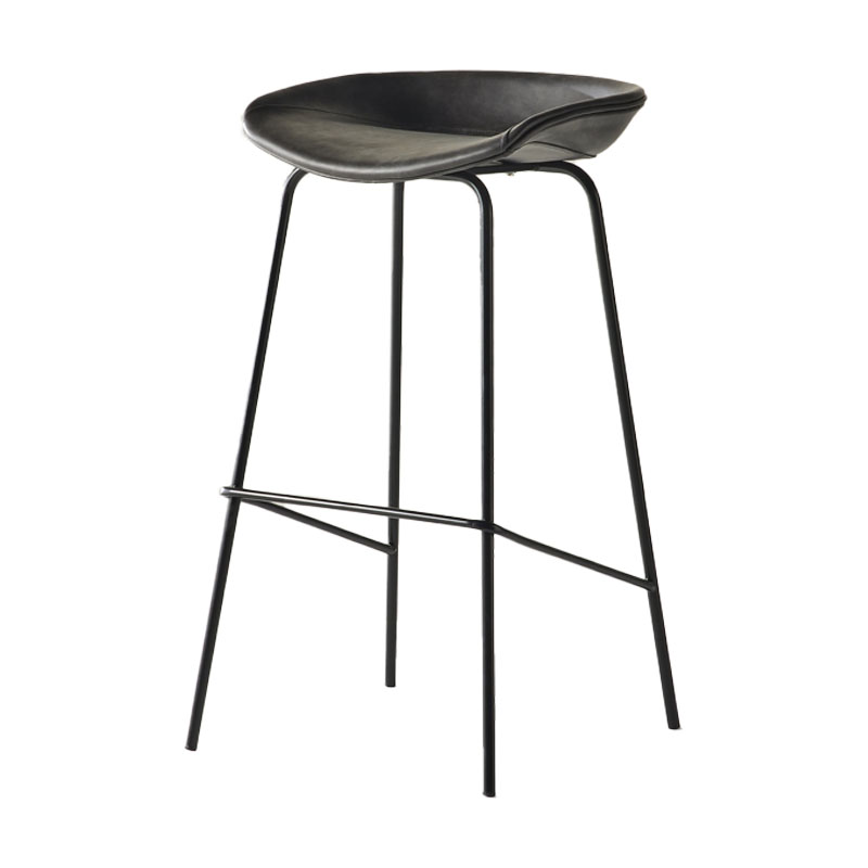 Industrial Style Bar Chair Bucket Seat Iron Legs for Restaurant Bar Smoke Gray 1 Piece Clearhalo 'Bar Furniture' 'Bar Stools' 'bar_stools' 'furn' 'furn_bar_stools' 'furniture_bar_stools' 'Kitchen & Dining Furniture' 'kitchen&dining_furn' 'kitchen' 'kitchen_furn' Furniture' 4575712
