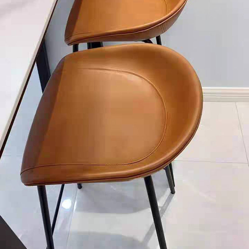 Industrial Style Bar Chair Bucket Seat Iron Legs for Restaurant Bar Clearhalo 'Bar Furniture' 'Bar Stools' 'bar_stools' 'furn' 'furn_bar_stools' 'furniture_bar_stools' 'Kitchen & Dining Furniture' 'kitchen&dining_furn' 'kitchen' 'kitchen_furn' Furniture' 4575717