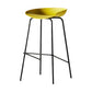 Industrial Style Bar Chair Bucket Seat Iron Legs for Restaurant Bar Yellow 1 Piece Bar Stool(30"H) Clearhalo 'Bar Furniture' 'Bar Stools' 'bar_stools' 'furn' 'furn_bar_stools' 'furniture_bar_stools' 'Kitchen & Dining Furniture' 'kitchen&dining_furn' 'kitchen' 'kitchen_furn' Furniture' 4575721