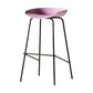 Industrial Style Bar Chair Bucket Seat Iron Legs for Restaurant Bar Pink 1 Piece Bar Stool(30"H) Clearhalo 'Bar Furniture' 'Bar Stools' 'bar_stools' 'furn' 'furn_bar_stools' 'furniture_bar_stools' 'Kitchen & Dining Furniture' 'kitchen&dining_furn' 'kitchen' 'kitchen_furn' Furniture' 4575723