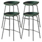 Industrial Style Bar Chair Bucket Seat Iron Legs for Restaurant Bar Green 4 Piece Set Clearhalo 'Bar Furniture' 'Bar Stools' 'bar_stools' 'furn' 'furn_bar_stools' 'furniture_bar_stools' 'Kitchen & Dining Furniture' 'kitchen&dining_furn' 'kitchen' 'kitchen_furn' Furniture' 4575742