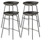 Industrial Style Bar Chair Bucket Seat Iron Legs for Restaurant Bar Smoke Gray 4 Piece Set Clearhalo 'Bar Furniture' 'Bar Stools' 'bar_stools' 'furn' 'furn_bar_stools' 'furniture_bar_stools' 'Kitchen & Dining Furniture' 'kitchen&dining_furn' 'kitchen' 'kitchen_furn' Furniture' 4575745