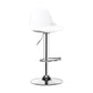 Industrial Style Bar-stool Metal Leg Bucket Seat for Counter Bar White Silver 1 Piece Clearhalo 'Bar Furniture' 'Bar Stools' 'bar_stools' 'furn' 'furn_bar_stools' 'furniture_bar_stools' 'Kitchen & Dining Furniture' 'kitchen&dining_furn' 'kitchen' 'kitchen_furn' Furniture' 4575757