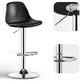 Industrial Style Bar-stool Metal Leg Bucket Seat for Counter Bar Clearhalo 'Bar Furniture' 'Bar Stools' 'bar_stools' 'furn' 'furn_bar_stools' 'furniture_bar_stools' 'Kitchen & Dining Furniture' 'kitchen&dining_furn' 'kitchen' 'kitchen_furn' Furniture' 4575770