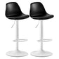 Industrial Style Bar-stool Metal Leg Bucket Seat for Counter Bar Black White 2 Piece Set Clearhalo 'Bar Furniture' 'Bar Stools' 'bar_stools' 'furn' 'furn_bar_stools' 'furniture_bar_stools' 'Kitchen & Dining Furniture' 'kitchen&dining_furn' 'kitchen' 'kitchen_furn' Furniture' 4575773