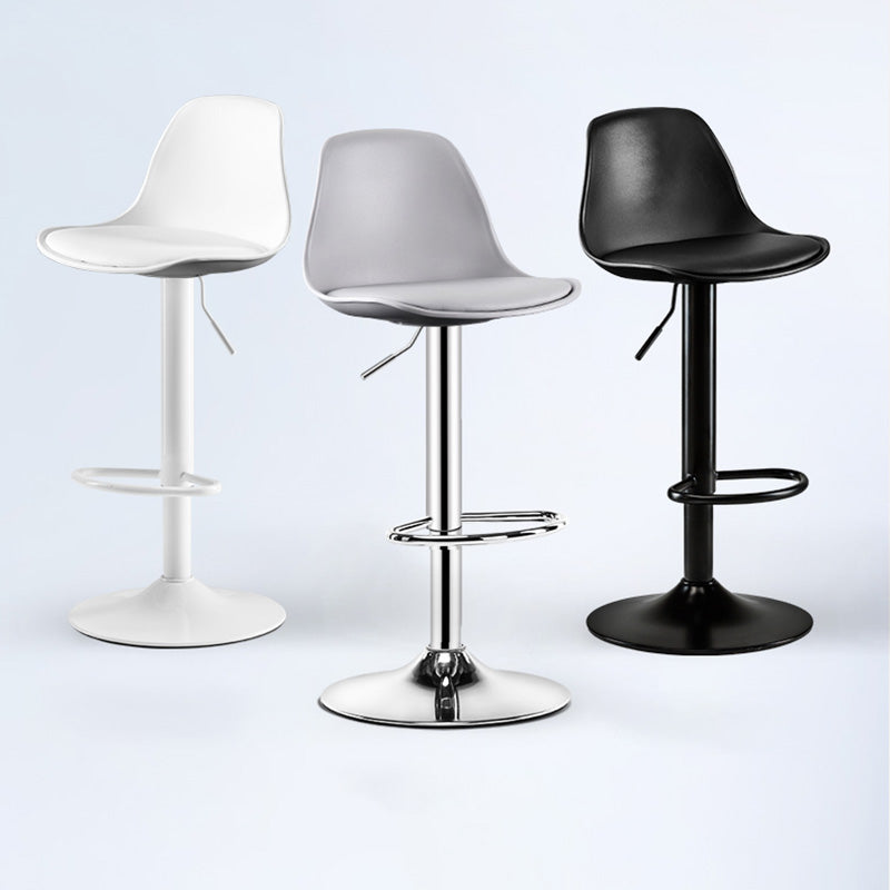 Industrial Style Bar-stool Metal Leg Bucket Seat for Counter Bar Clearhalo 'Bar Furniture' 'Bar Stools' 'bar_stools' 'furn' 'furn_bar_stools' 'furniture_bar_stools' 'Kitchen & Dining Furniture' 'kitchen&dining_furn' 'kitchen' 'kitchen_furn' Furniture' 4575774