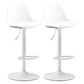 Industrial Style Bar-stool Metal Leg Bucket Seat for Counter Bar White White 2 Piece Set Clearhalo 'Bar Furniture' 'Bar Stools' 'bar_stools' 'furn' 'furn_bar_stools' 'furniture_bar_stools' 'Kitchen & Dining Furniture' 'kitchen&dining_furn' 'kitchen' 'kitchen_furn' Furniture' 4575775