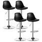 Industrial Style Bar-stool Metal Leg Bucket Seat for Counter Bar Black Silver 4 Piece Set Clearhalo 'Bar Furniture' 'Bar Stools' 'bar_stools' 'furn' 'furn_bar_stools' 'furniture_bar_stools' 'Kitchen & Dining Furniture' 'kitchen&dining_furn' 'kitchen' 'kitchen_furn' Furniture' 4575779