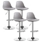 Industrial Style Bar-stool Metal Leg Bucket Seat for Counter Bar Grey Silver 4 Piece Set Clearhalo 'Bar Furniture' 'Bar Stools' 'bar_stools' 'furn' 'furn_bar_stools' 'furniture_bar_stools' 'Kitchen & Dining Furniture' 'kitchen&dining_furn' 'kitchen' 'kitchen_furn' Furniture' 4575781