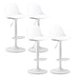 Industrial Style Bar-stool Metal Leg Bucket Seat for Counter Bar White White 4 Piece Set Clearhalo 'Bar Furniture' 'Bar Stools' 'bar_stools' 'furn' 'furn_bar_stools' 'furniture_bar_stools' 'Kitchen & Dining Furniture' 'kitchen&dining_furn' 'kitchen' 'kitchen_furn' Furniture' 4575783