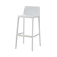 Modern Style Plastic Bar Stool with Footrest and Stackable Bistro Simple Bar Stool White 1 Piece Clearhalo 'Bar Furniture' 'Bar Stools' 'bar_stools' 'furn' 'furn_bar_stools' 'furniture_bar_stools' 'Kitchen & Dining Furniture' 'kitchen&dining_furn' 'kitchen' 'kitchen_furn' Furniture' 4575788