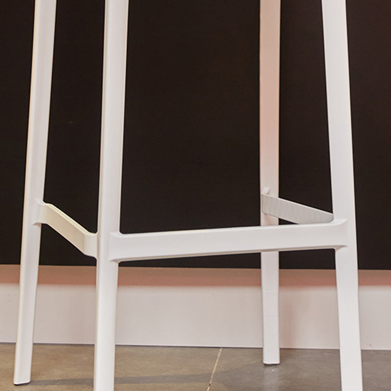 Modern Style Plastic Bar Stool with Footrest and Stackable Bistro Simple Bar Stool Clearhalo 'Bar Furniture' 'Bar Stools' 'bar_stools' 'furn' 'furn_bar_stools' 'furniture_bar_stools' 'Kitchen & Dining Furniture' 'kitchen&dining_furn' 'kitchen' 'kitchen_furn' Furniture' 4575796