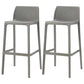 Modern Style Plastic Bar Stool with Footrest and Stackable Bistro Simple Bar Stool Grey 2 Piece Set Clearhalo 'Bar Furniture' 'Bar Stools' 'bar_stools' 'furn' 'furn_bar_stools' 'furniture_bar_stools' 'Kitchen & Dining Furniture' 'kitchen&dining_furn' 'kitchen' 'kitchen_furn' Furniture' 4575799
