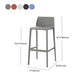 Modern Style Plastic Bar Stool with Footrest and Stackable Bistro Simple Bar Stool Clearhalo 'Bar Furniture' 'Bar Stools' 'bar_stools' 'furn' 'furn_bar_stools' 'furniture_bar_stools' 'Kitchen & Dining Furniture' 'kitchen&dining_furn' 'kitchen' 'kitchen_furn' Furniture' 4575808