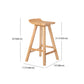 Contemporary Solid Wood Bar Stool Indoor Bar Stool With Footrest and Wood Seat Clearhalo 'Bar Furniture' 'Bar Stools' 'bar_stools' 'furn' 'furn_bar_stools' 'furniture_bar_stools' 'Kitchen & Dining Furniture' 'kitchen&dining_furn' 'kitchen' 'kitchen_furn' Furniture' 4575820