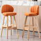 Contemporary Leather Solid Wood Barstool Bristol Bar Stool with Footrest and Low Back Clearhalo 'Bar Furniture' 'Bar Stools' 'bar_stools' 'furn' 'furn_bar_stools' 'furniture_bar_stools' 'Kitchen & Dining Furniture' 'kitchen&dining_furn' 'kitchen' 'kitchen_furn' Furniture' 4575821