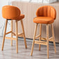 Contemporary Leather Solid Wood Barstool Bristol Bar Stool with Footrest and Low Back Clearhalo 'Bar Furniture' 'Bar Stools' 'bar_stools' 'furn' 'furn_bar_stools' 'furniture_bar_stools' 'Kitchen & Dining Furniture' 'kitchen&dining_furn' 'kitchen' 'kitchen_furn' Furniture' 4575838