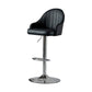 Industrial Style Bar-stool Iron Legs Leather Seat for Restaurant Bar Black Silver 1 Piece Clearhalo 'Bar Furniture' 'Bar Stools' 'bar_stools' 'furn' 'furn_bar_stools' 'furniture_bar_stools' 'Kitchen & Dining Furniture' 'kitchen&dining_furn' 'kitchen' 'kitchen_furn' Furniture' 4575931