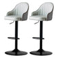 Industrial Style Bar-stool Iron Legs Leather Seat for Restaurant Bar Grey Black 2 Piece Set Clearhalo 'Bar Furniture' 'Bar Stools' 'bar_stools' 'furn' 'furn_bar_stools' 'furniture_bar_stools' 'Kitchen & Dining Furniture' 'kitchen&dining_furn' 'kitchen' 'kitchen_furn' Furniture' 4575940