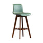 Scandinavia Style Bar-stool Wooden Legs Rectangle Seat for Kitchen Bar Blackish Green Brown 1 Piece Clearhalo 'Bar Furniture' 'Bar Stools' 'bar_stools' 'furn' 'furn_bar_stools' 'furniture_bar_stools' 'Kitchen & Dining Furniture' 'kitchen&dining_furn' 'kitchen' 'kitchen_furn' Furniture' 4575967