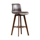 Scandinavia Style Bar-stool Wooden Legs Rectangle Seat for Kitchen Bar Dark Brown Brown 1 Piece Clearhalo 'Bar Furniture' 'Bar Stools' 'bar_stools' 'furn' 'furn_bar_stools' 'furniture_bar_stools' 'Kitchen & Dining Furniture' 'kitchen&dining_furn' 'kitchen' 'kitchen_furn' Furniture' 4575981