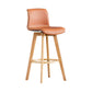 Scandinavia Style Bar-stool Wooden Legs Rectangle Seat for Kitchen Bar Light Brown Natural 1 Piece Clearhalo 'Bar Furniture' 'Bar Stools' 'bar_stools' 'furn' 'furn_bar_stools' 'furniture_bar_stools' 'Kitchen & Dining Furniture' 'kitchen&dining_furn' 'kitchen' 'kitchen_furn' Furniture' 4575987