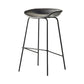 Modern Style Iron Bar Chair with Footrest Low Back Simple Bar Stool Grey 1 Piece Counter Stool(26"H) Clearhalo 'Bar Furniture' 'Bar Stools' 'bar_stools' 'furn' 'furn_bar_stools' 'furniture_bar_stools' 'Kitchen & Dining Furniture' 'kitchen&dining_furn' 'kitchen' 'kitchen_furn' Furniture' 4576038