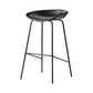 Modern Style Iron Bar Chair with Footrest Low Back Simple Bar Stool Black 1 Piece Counter Stool(26"H) Clearhalo 'Bar Furniture' 'Bar Stools' 'bar_stools' 'furn' 'furn_bar_stools' 'furniture_bar_stools' 'Kitchen & Dining Furniture' 'kitchen&dining_furn' 'kitchen' 'kitchen_furn' Furniture' 4576042