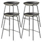 Modern Style Iron Bar Chair with Footrest Low Back Simple Bar Stool Grey 4 Piece Set Counter Stool(26"H) Clearhalo 'Bar Furniture' 'Bar Stools' 'bar_stools' 'furn' 'furn_bar_stools' 'furniture_bar_stools' 'Kitchen & Dining Furniture' 'kitchen&dining_furn' 'kitchen' 'kitchen_furn' Furniture' 4576068