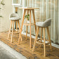 Scandinavia Style Bar-stool Linen Blend Seat Wooden Legs for Kitchen Bar Clearhalo 'Bar Furniture' 'Bar Stools' 'bar_stools' 'furn' 'furn_bar_stools' 'furniture_bar_stools' 'Kitchen & Dining Furniture' 'kitchen&dining_furn' 'kitchen' 'kitchen_furn' Furniture' 4576159