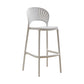 Modern Style Plastic Bar Stool with Footrest Low Back Outdoor Stackable Bar Stool White 1 Piece Clearhalo 'Bar Furniture' 'Bar Stools' 'bar_stools' 'furn' 'furn_bar_stools' 'furniture_bar_stools' 'Kitchen & Dining Furniture' 'kitchen&dining_furn' 'kitchen' 'kitchen_furn' Furniture' 4576175