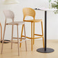 Modern Style Plastic Bar Stool with Footrest Low Back Outdoor Stackable Bar Stool Clearhalo 'Bar Furniture' 'Bar Stools' 'bar_stools' 'furn' 'furn_bar_stools' 'furniture_bar_stools' 'Kitchen & Dining Furniture' 'kitchen&dining_furn' 'kitchen' 'kitchen_furn' Furniture' 4576176
