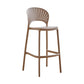 Modern Style Plastic Bar Stool with Footrest Low Back Outdoor Stackable Bar Stool Pink 1 Piece Clearhalo 'Bar Furniture' 'Bar Stools' 'bar_stools' 'furn' 'furn_bar_stools' 'furniture_bar_stools' 'Kitchen & Dining Furniture' 'kitchen&dining_furn' 'kitchen' 'kitchen_furn' Furniture' 4576179