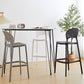 Modern Style Plastic Bar Stool with Footrest Low Back Outdoor Stackable Bar Stool Clearhalo 'Bar Furniture' 'Bar Stools' 'bar_stools' 'furn' 'furn_bar_stools' 'furniture_bar_stools' 'Kitchen & Dining Furniture' 'kitchen&dining_furn' 'kitchen' 'kitchen_furn' Furniture' 4576180