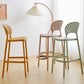 Modern Style Plastic Bar Stool with Footrest Low Back Outdoor Stackable Bar Stool Clearhalo 'Bar Furniture' 'Bar Stools' 'bar_stools' 'furn' 'furn_bar_stools' 'furniture_bar_stools' 'Kitchen & Dining Furniture' 'kitchen&dining_furn' 'kitchen' 'kitchen_furn' Furniture' 4576196