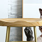 Glam Wood Counter Bar Stool Backless Saddle Seat Bar Stool with Iron Base Clearhalo 'Bar Furniture' 'Bar Stools' 'bar_stools' 'furn' 'furn_bar_stools' 'furniture_bar_stools' 'Kitchen & Dining Furniture' 'kitchen&dining_furn' 'kitchen' 'kitchen_furn' Furniture' 4576218