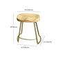 Glam Wood Counter Bar Stool Backless Saddle Seat Bar Stool with Iron Base Clearhalo 'Bar Furniture' 'Bar Stools' 'bar_stools' 'furn' 'furn_bar_stools' 'furniture_bar_stools' 'Kitchen & Dining Furniture' 'kitchen&dining_furn' 'kitchen' 'kitchen_furn' Furniture' 4576223
