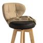 Scandinavia Style Bar-stool Wooden Legs Round Seat for Restaurant Bar Clearhalo 'Bar Furniture' 'Bar Stools' 'bar_stools' 'furn' 'furn_bar_stools' 'furniture_bar_stools' 'Kitchen & Dining Furniture' 'kitchen&dining_furn' 'kitchen' 'kitchen_furn' Furniture' 4576238