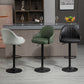 Industrial Style Bar-stool with Metal Pedestal Leather Seat for Kitchen Bar Clearhalo 'Bar Furniture' 'Bar Stools' 'bar_stools' 'furn' 'furn_bar_stools' 'furniture_bar_stools' 'Kitchen & Dining Furniture' 'kitchen&dining_furn' 'kitchen' 'kitchen_furn' Furniture' 4576327