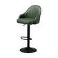 Industrial Style Bar-stool with Metal Pedestal Leather Seat for Kitchen Bar Green Black 1 Piece Clearhalo 'Bar Furniture' 'Bar Stools' 'bar_stools' 'furn' 'furn_bar_stools' 'furniture_bar_stools' 'Kitchen & Dining Furniture' 'kitchen&dining_furn' 'kitchen' 'kitchen_furn' Furniture' 4576329