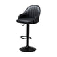 Industrial Style Bar-stool with Metal Pedestal Leather Seat for Kitchen Bar Black Black 1 Piece Clearhalo 'Bar Furniture' 'Bar Stools' 'bar_stools' 'furn' 'furn_bar_stools' 'furniture_bar_stools' 'Kitchen & Dining Furniture' 'kitchen&dining_furn' 'kitchen' 'kitchen_furn' Furniture' 4576331