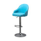 Industrial Style Bar-stool with Metal Pedestal Leather Seat for Kitchen Bar Blue Silver 1 Piece Clearhalo 'Bar Furniture' 'Bar Stools' 'bar_stools' 'furn' 'furn_bar_stools' 'furniture_bar_stools' 'Kitchen & Dining Furniture' 'kitchen&dining_furn' 'kitchen' 'kitchen_furn' Furniture' 4576344