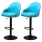 Industrial Style Bar-stool with Metal Pedestal Leather Seat for Kitchen Bar Blue Black 2 Piece Set Clearhalo 'Bar Furniture' 'Bar Stools' 'bar_stools' 'furn' 'furn_bar_stools' 'furniture_bar_stools' 'Kitchen & Dining Furniture' 'kitchen&dining_furn' 'kitchen' 'kitchen_furn' Furniture' 4576350