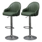 Industrial Style Bar-stool with Metal Pedestal Leather Seat for Kitchen Bar Green Silver 2 Piece Set Clearhalo 'Bar Furniture' 'Bar Stools' 'bar_stools' 'furn' 'furn_bar_stools' 'furniture_bar_stools' 'Kitchen & Dining Furniture' 'kitchen&dining_furn' 'kitchen' 'kitchen_furn' Furniture' 4576354