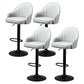 Industrial Style Bar-stool with Metal Pedestal Leather Seat for Kitchen Bar Grey Black 4 Piece Set Clearhalo 'Bar Furniture' 'Bar Stools' 'bar_stools' 'furn' 'furn_bar_stools' 'furniture_bar_stools' 'Kitchen & Dining Furniture' 'kitchen&dining_furn' 'kitchen' 'kitchen_furn' Furniture' 4576359