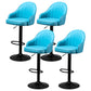 Industrial Style Bar-stool with Metal Pedestal Leather Seat for Kitchen Bar Blue Black 4 Piece Set Clearhalo 'Bar Furniture' 'Bar Stools' 'bar_stools' 'furn' 'furn_bar_stools' 'furniture_bar_stools' 'Kitchen & Dining Furniture' 'kitchen&dining_furn' 'kitchen' 'kitchen_furn' Furniture' 4576362
