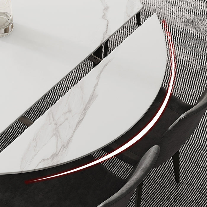 Modern 1/4/5/7 Pieces Dining Set Sintered Stone Top Dining Furniture Clearhalo 'Dining Room Sets' 'Dining Tables & Seating' 'dining_room_set' 'furn' 'furn_dining_room_set' 'Furniture' 'furniture_dining_room_set' 'Kitchen & Dining Furniture' 'kitchen&dining_furn' 'kitchen' 4576457