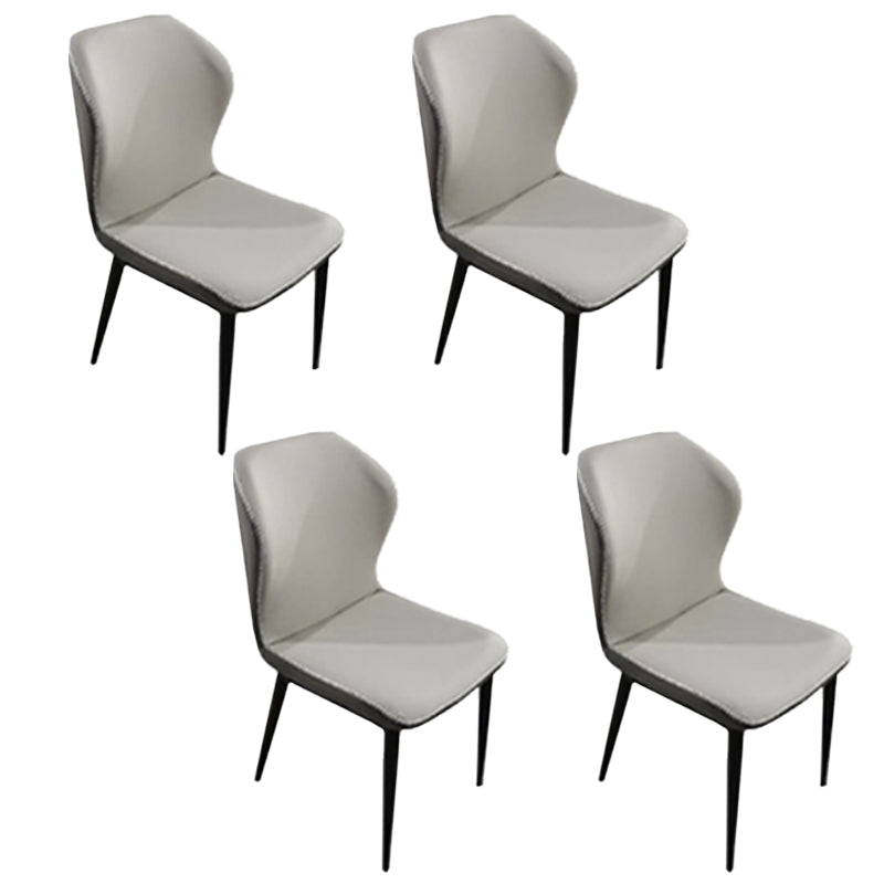 Modern 1/4/5/7 Pieces Dining Set Sintered Stone Top Dining Furniture 4 Light Grey Chairs Clearhalo 'Dining Room Sets' 'Dining Tables & Seating' 'dining_room_set' 'furn' 'furn_dining_room_set' 'Furniture' 'furniture_dining_room_set' 'Kitchen & Dining Furniture' 'kitchen&dining_furn' 'kitchen' 4576460