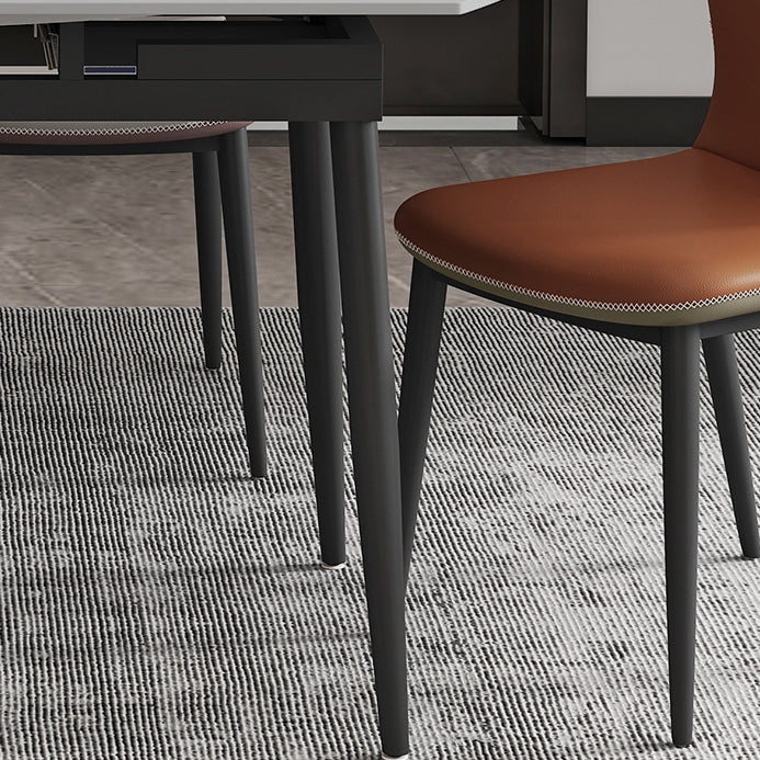 Modern 1/4/5/7 Pieces Dining Set Sintered Stone Top Dining Furniture Clearhalo 'Dining Room Sets' 'Dining Tables & Seating' 'dining_room_set' 'furn' 'furn_dining_room_set' 'Furniture' 'furniture_dining_room_set' 'Kitchen & Dining Furniture' 'kitchen&dining_furn' 'kitchen' 4576463